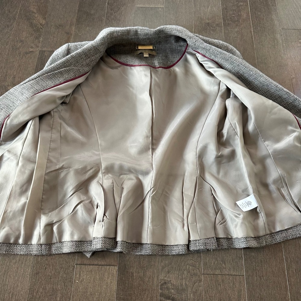 Talbots Italian Wool‎ Blazer Single Button Pleated Preppy Classic Casual Layer 4 - Picture 7 of 8